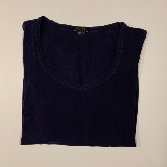 Theory Long Sleeve V-Neck Tee - Picture 2 of 7